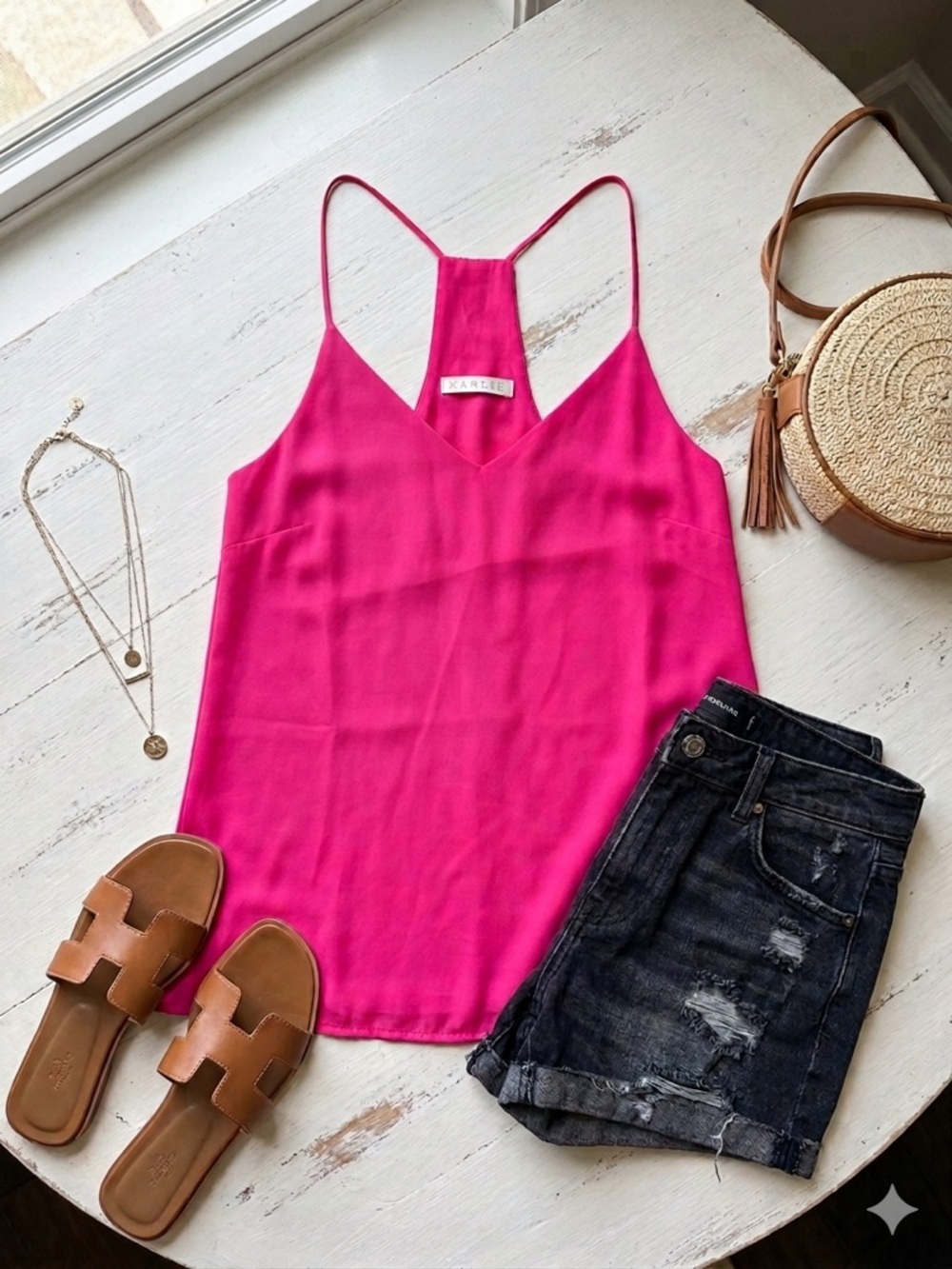 Karlie Hot Pink V-Neck Racerback Cami - Like New!